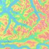 Volda topographic map, elevation, terrain