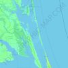 Currituck Sound topographic map, elevation, terrain
