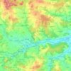 Horšovský Týn topographic map, elevation, terrain