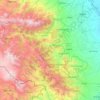 république d'Artsakh topographic map, elevation, terrain