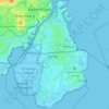 Amager topographic map, elevation, terrain