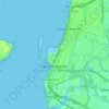 Butterworth topographic map, elevation, terrain