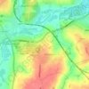 Irchester topographic map, elevation, terrain