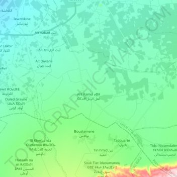 Ahl Ramel topographic map, elevation, terrain