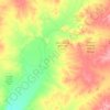 Diamantina Lakes topographic map, elevation, terrain