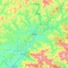 Huichon topographic map, elevation, terrain