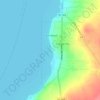 Crystal Beach topographic map, elevation, terrain