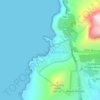 Llandudno Beach topographic map, elevation, terrain