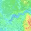 Lake Rousseau topographic map, elevation, terrain