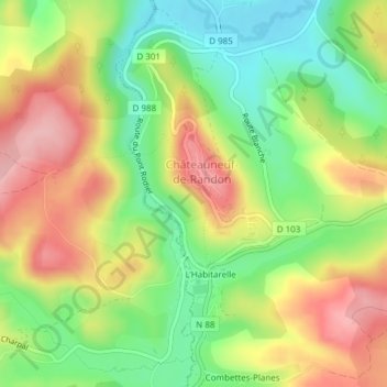 48170 topographic map, elevation, terrain