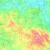 North West Leicestershire topographic map, elevation, terrain