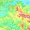 Aurignac topographic map, elevation, terrain
