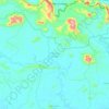 Ketungau Tengah topographic map, elevation, terrain