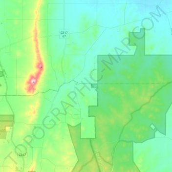 Redcastle topographic map, elevation, terrain