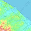 Pesaro topographic map, elevation, terrain
