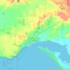 Inverloch topographic map, elevation, terrain