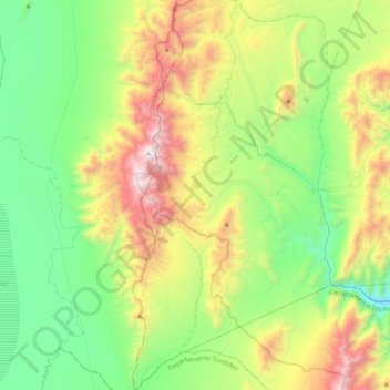 Municipio de El Aguilar topographic map, elevation, terrain