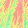 Montgomery County topographic map, elevation, terrain