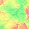 South Sudan topographic map, elevation, terrain