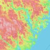 Kramfors kommun topographic map, elevation, terrain