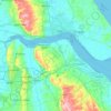 Humber topographic map, elevation, terrain