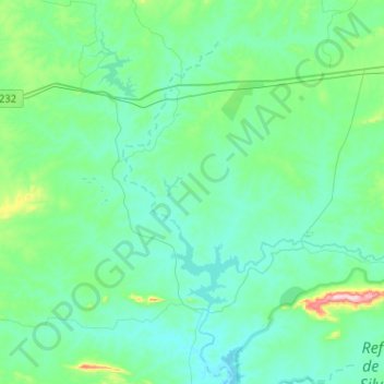 Terra Nova topographic map, elevation, terrain