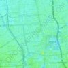 Gambir topographic map, elevation, terrain