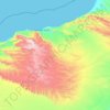 Qandala topographic map, elevation, terrain