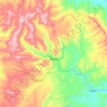 Vilavila topographic map, elevation, terrain