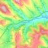 Fričovce topographic map, elevation, terrain