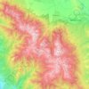 Nationalpark Pirin topographic map, elevation, terrain