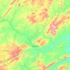 Saboeiro topographic map, elevation, terrain
