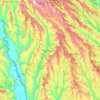 Hîncești District topographic map, elevation, terrain