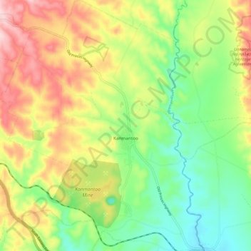 Kanmantoo topographic map, elevation, terrain