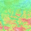Salzkammergut topographic map, elevation, terrain