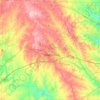 Parker County topographic map, elevation, terrain