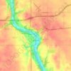 Jackson topographic map, elevation, terrain