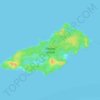 Oneata Island topographic map, elevation, terrain
