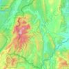 Botene District topographic map, elevation, terrain