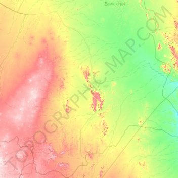 Ranyah topographic map, elevation, terrain