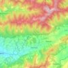 Ślemień topographic map, elevation, terrain