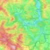 Vyšší Brod topographic map, elevation, terrain