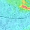 Section 1 topographic map, elevation, terrain