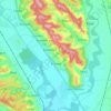 Brănești topographic map, elevation, terrain