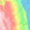 Inhassoro topographic map, elevation, terrain