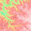 São Marcos topographic map, elevation, terrain