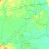 Kantharawichai topographic map, elevation, terrain