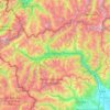 Valle de Aosta topographic map, elevation, terrain
