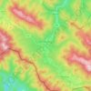 Ustrzyki Górne topographic map, elevation, terrain