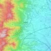 Komono topographic map, elevation, terrain